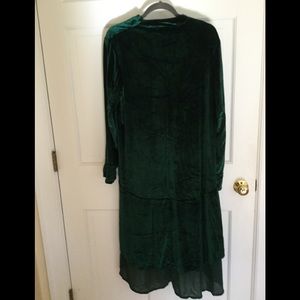 green velvet  cardigan